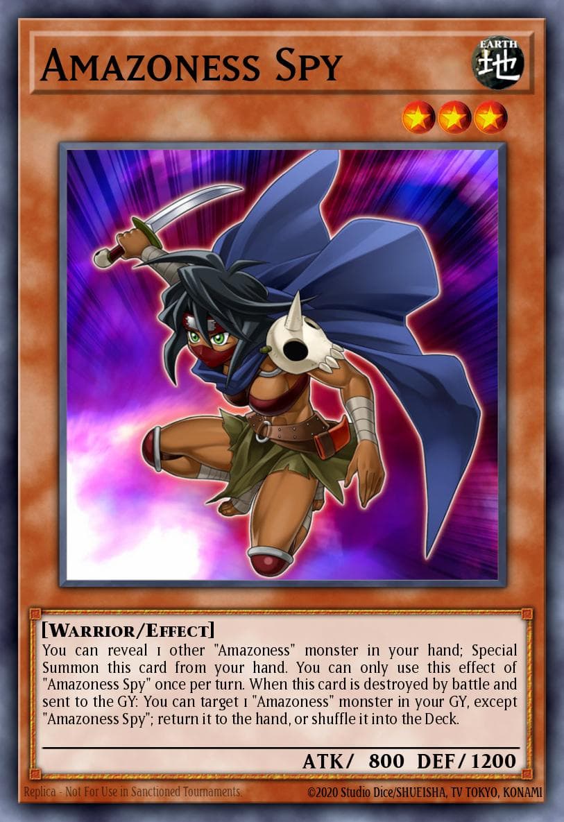 Amazoness Spy — Speed Duel: Arena of Lost Souls Yu-Gi-Oh! card by KAZUKI TAKAHASHI