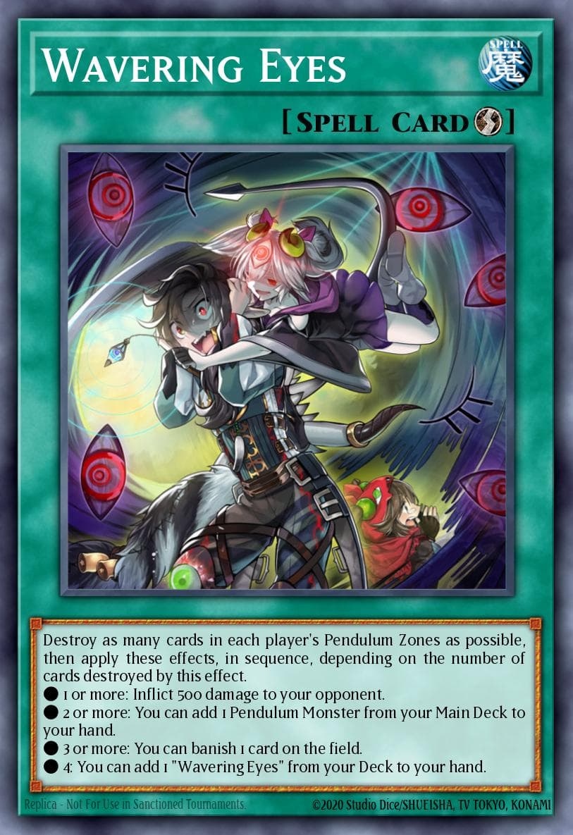 Wavering Eyes — Crossed Souls: Advanced Edition Yu-Gi-Oh! card by KAZUKI TAKAHASHI