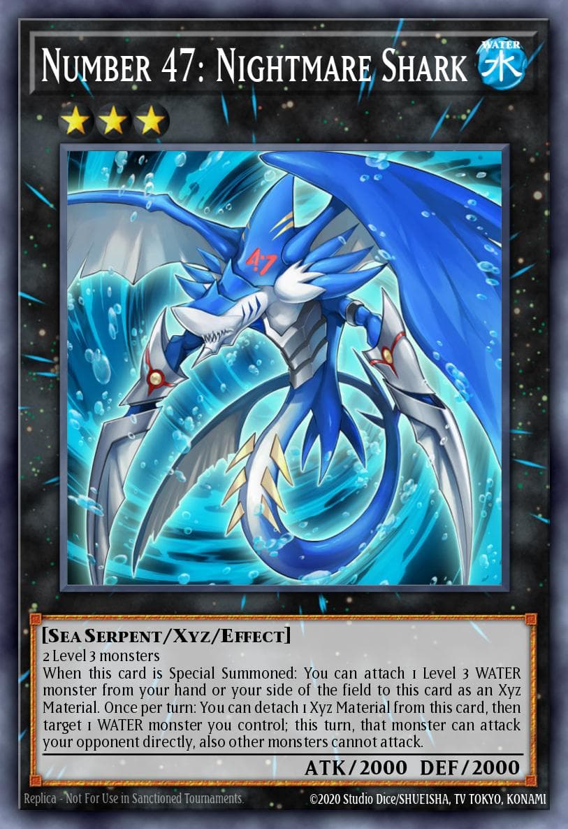 Number 47: Nightmare Shark — Yu-Gi-Oh! card