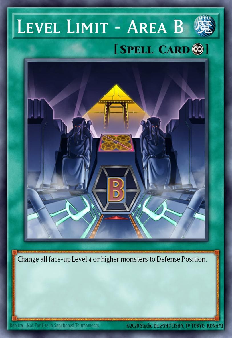 Level Limit - Area B — Yu-Gi-Oh! card