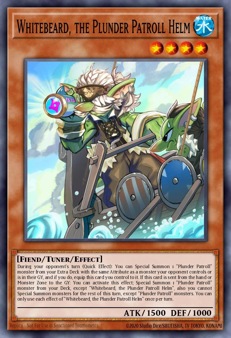 Whitebeard, the Plunder Patroll Helm — Ignition Assault Yu-Gi-Oh! card by KAZUKI TAKAHASHI