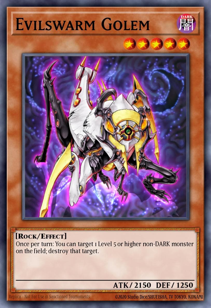 Evilswarm Golem — Duel Terminal 7 Yu-Gi-Oh! card by Konami