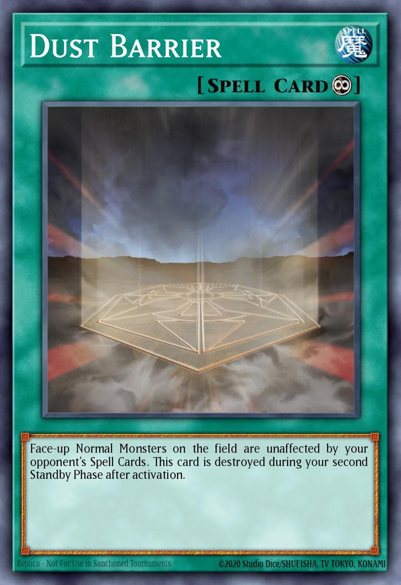 Dust Barrier — Dark Revelation Volume 2 Yu-Gi-Oh! card by KAZUKI TAKAHASHI