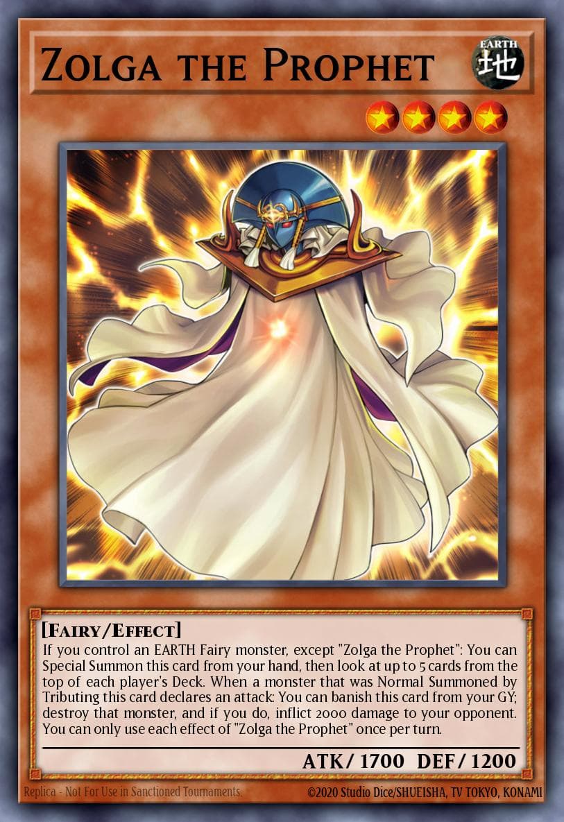 Zolga the Prophet — King's Court Yu-Gi-Oh! card by Studio Dice
