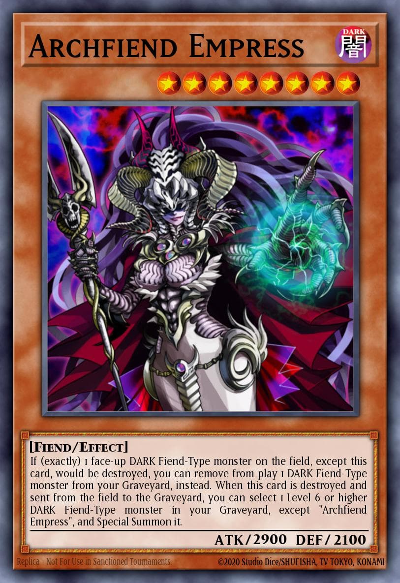 Archfiend Empress — Starstrike Blast