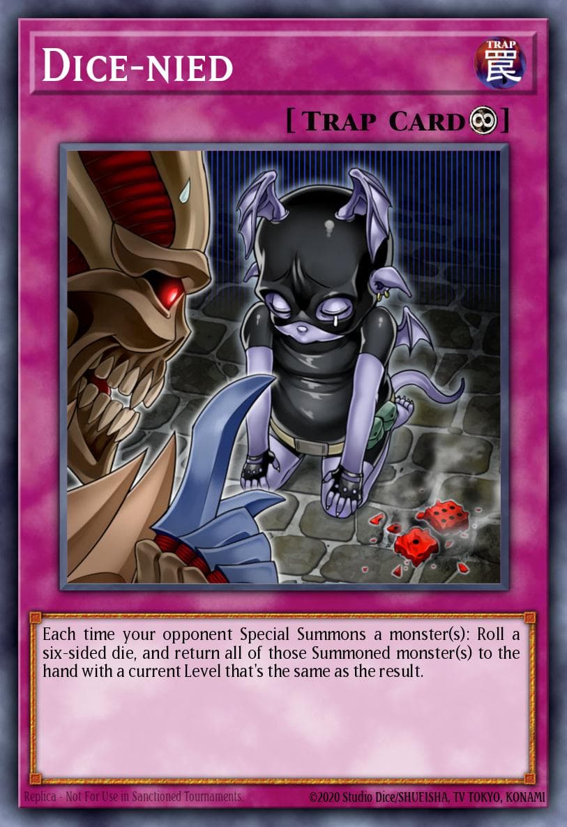Dice-Nied — Cosmo Blazer Yu-Gi-Oh! card by KAZUKI TAKAHASHI