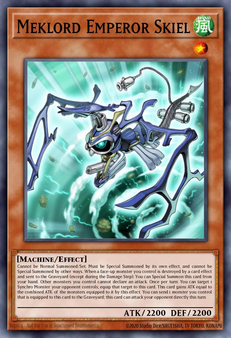 Meklord Emperor Skiel — Extreme Victory Yu-Gi-Oh! card by KAZUKI TAKAHASHI