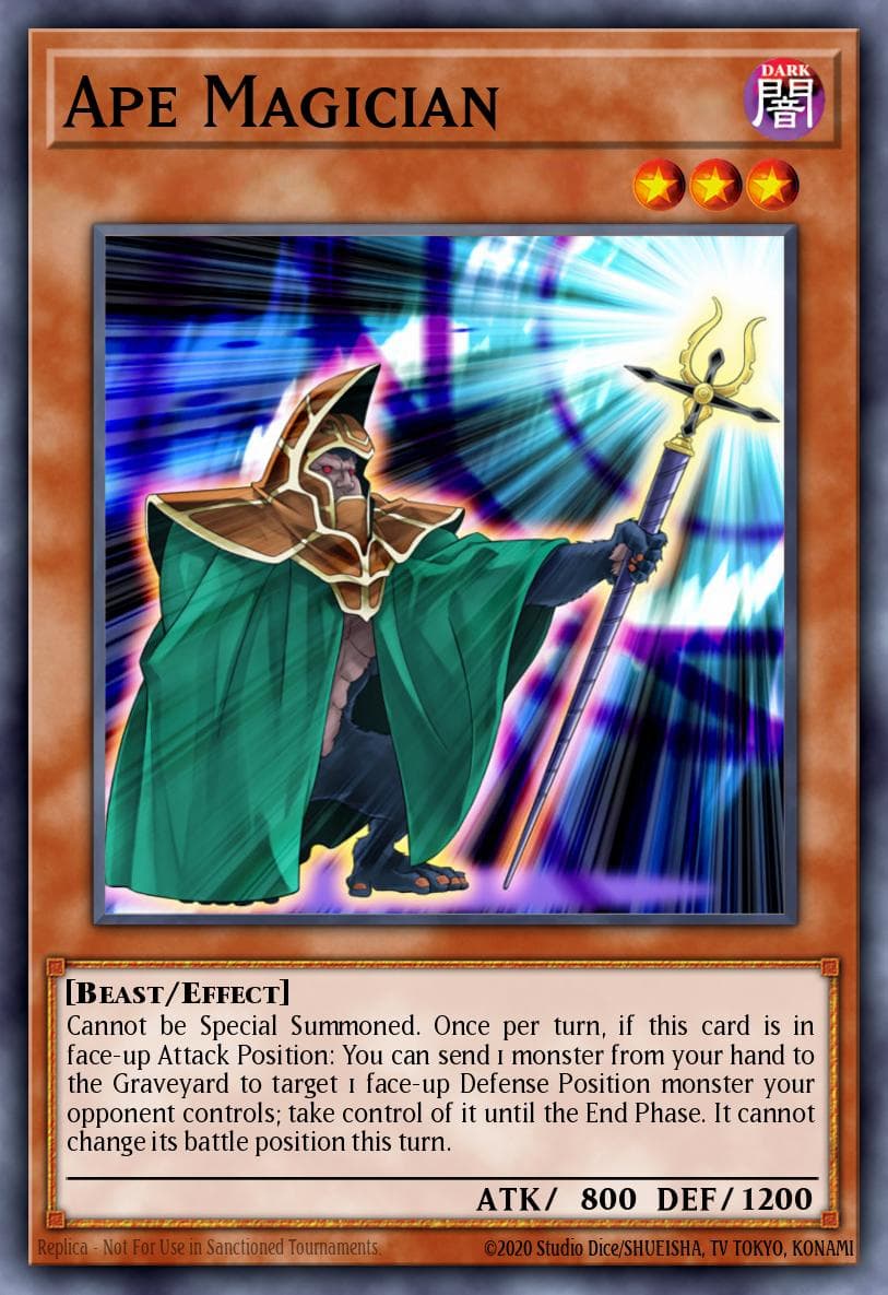 Ape Magician — Abyss Rising Yu-Gi-Oh! card by KAZUKI TAKAHASHI