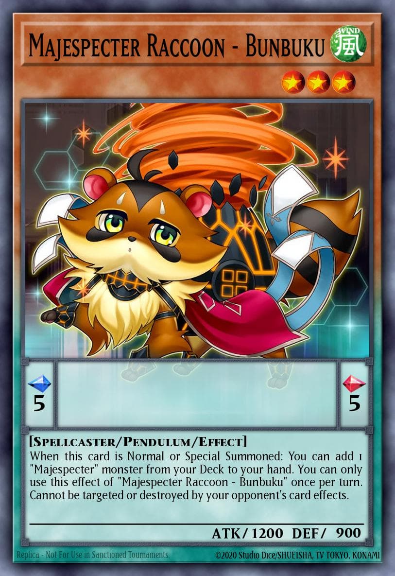 Majespecter Raccoon - Bunbuku — 2016 Mega-Tins Mega Pack