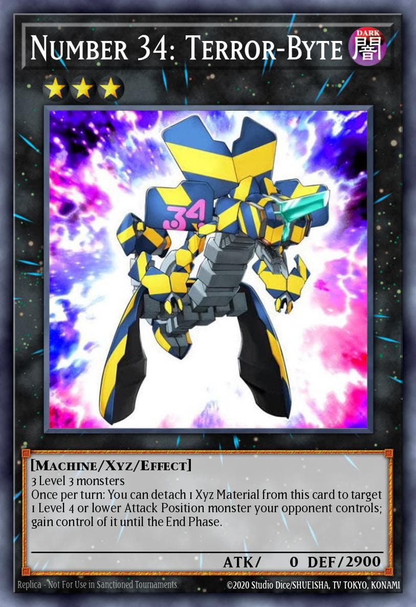 Number 34: Terror-Byte — Generation Force Yu-Gi-Oh! card by KAZUKI TAKAHASHI