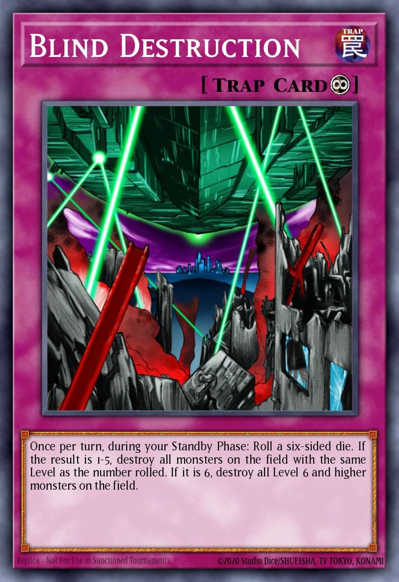 Blind Destruction — Labyrinth_of_Nightmare Yu-Gi-Oh! card by KAZUKI TAKAHASHI