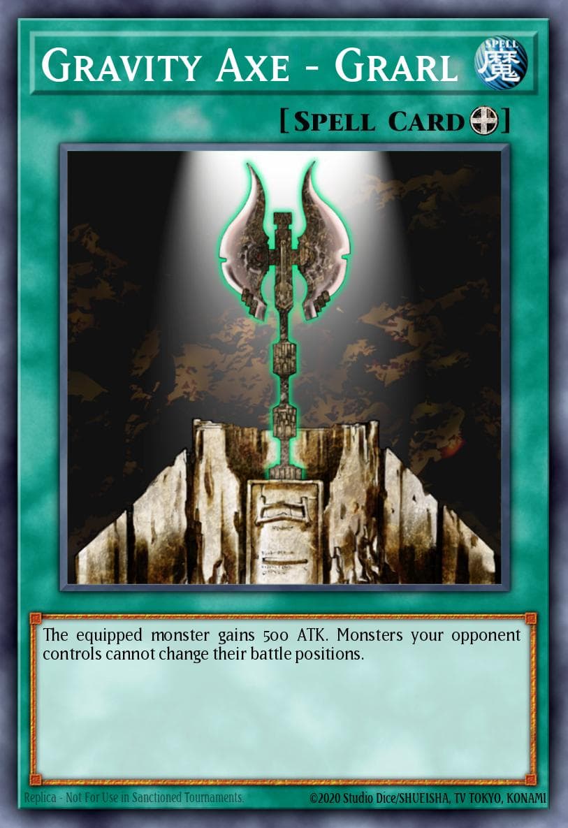Gravity Axe - Grarl — Speed Duel: Scars of Battle Yu-Gi-Oh! card by KAZUKI TAKAHASHI