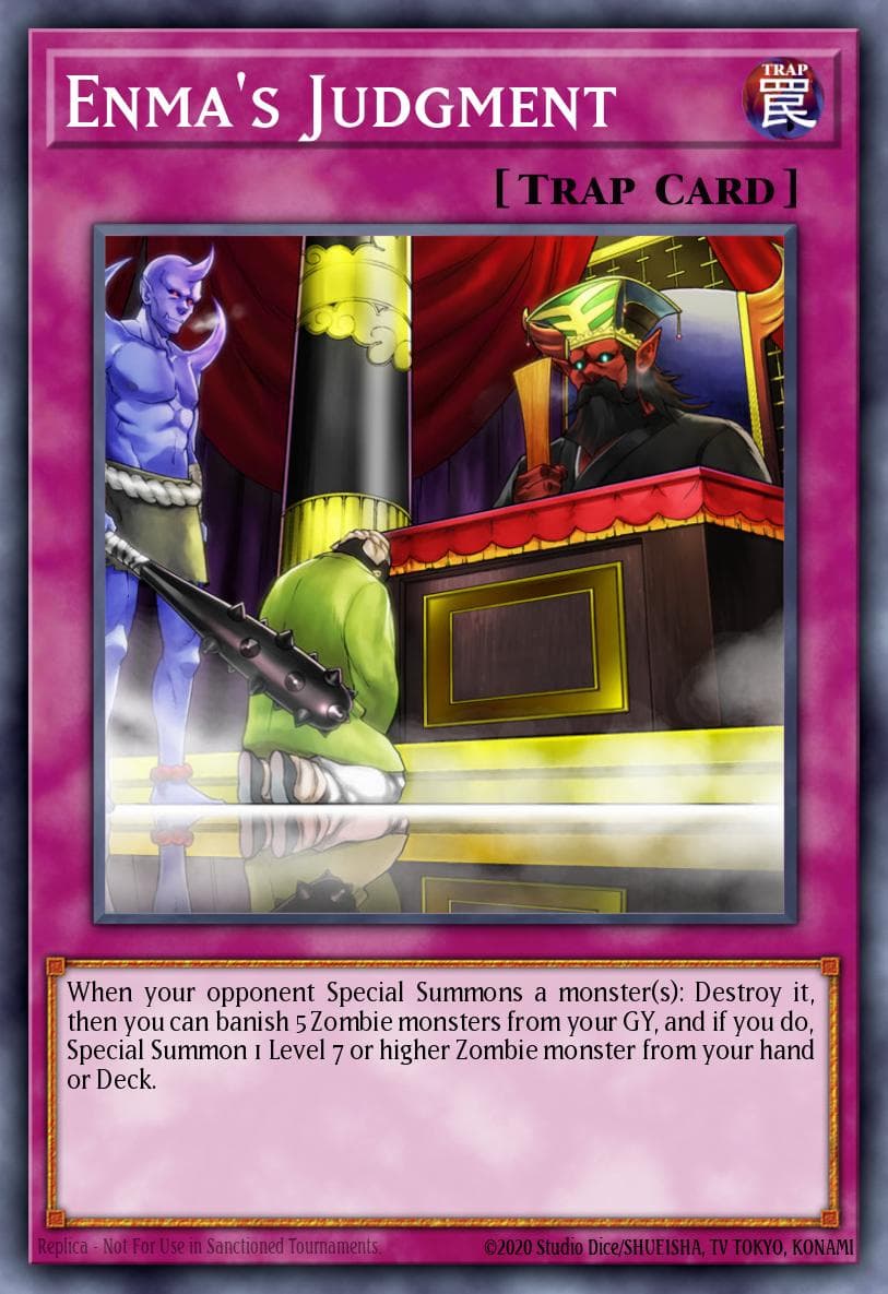 Enma's Judgment — Duel Overload Yu-Gi-Oh! card by KAZUKI TAKAHASHI