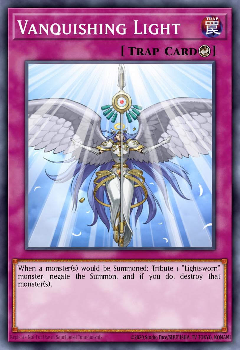 Vanquishing Light — Light of Destruction Yu-Gi-Oh! card by KAZUKI TAKAHASHI