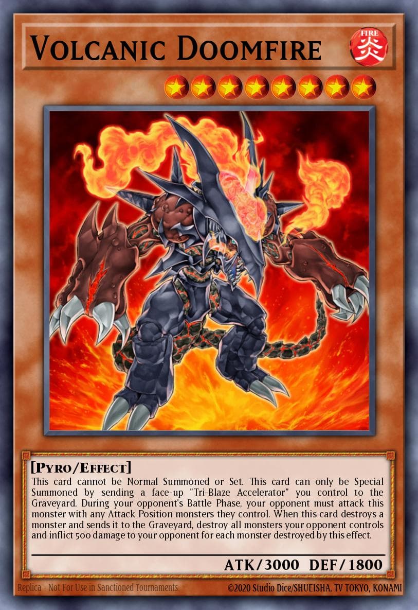 Volcanic Doomfire — Yu-Gi-Oh! card