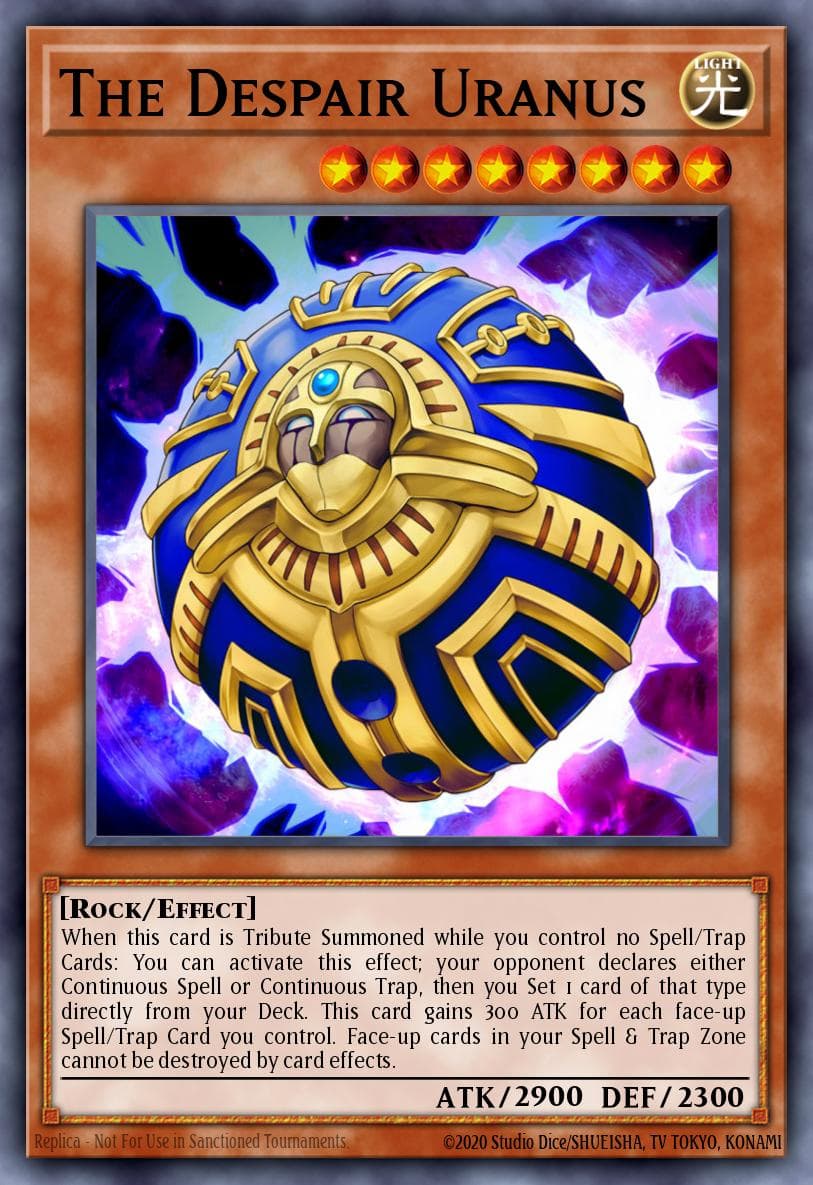 The Despair Uranus — Dragons of Legend: Unleashed Yu-Gi-Oh! card by KAZUKI TAKAHASHI