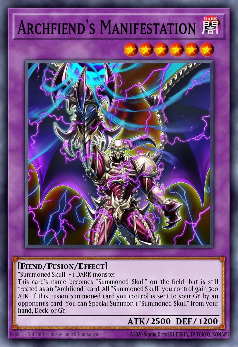 Archfiend's Manifestation — Fists of the Gadgets Yu-Gi-Oh! card by KAZUKI TAKAHASHI
