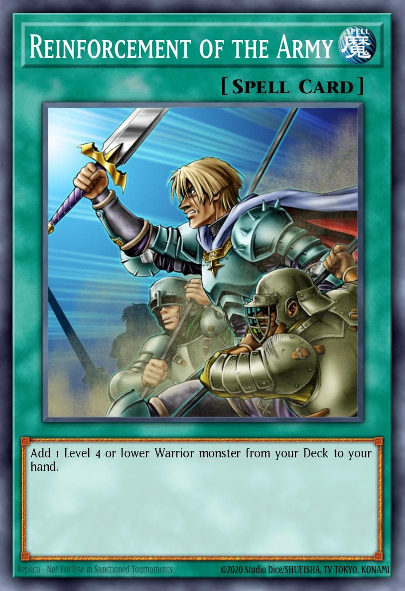 Reinforcement of the Army — Structure Deck: Samurai Warlords Yu-Gi-Oh! card by 3. Riffon