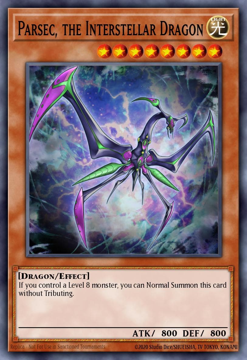 Parsec, the Interstellar Dragon — Lord of the Tachyon Galaxy
