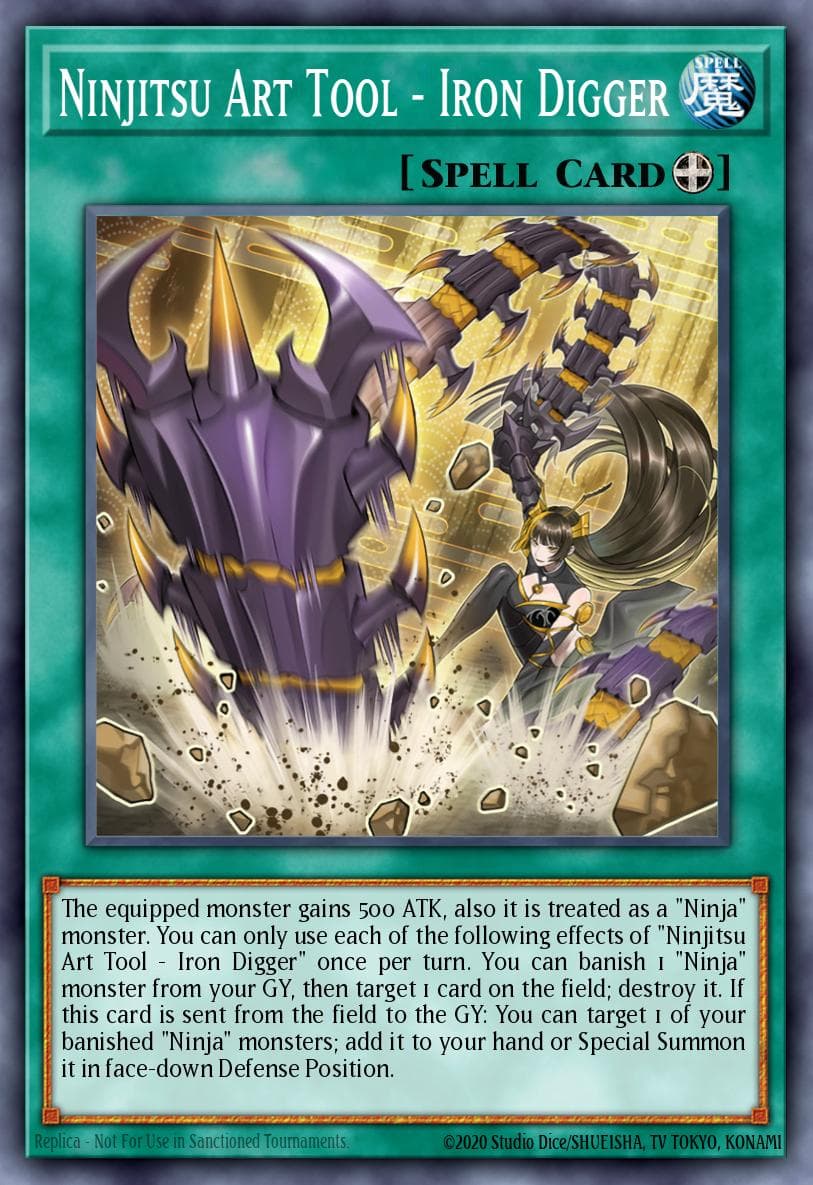 Ninjitsu Art Tool - Iron Digger — 25th Anniversary Tin: Dueling Heroes Mega Pack