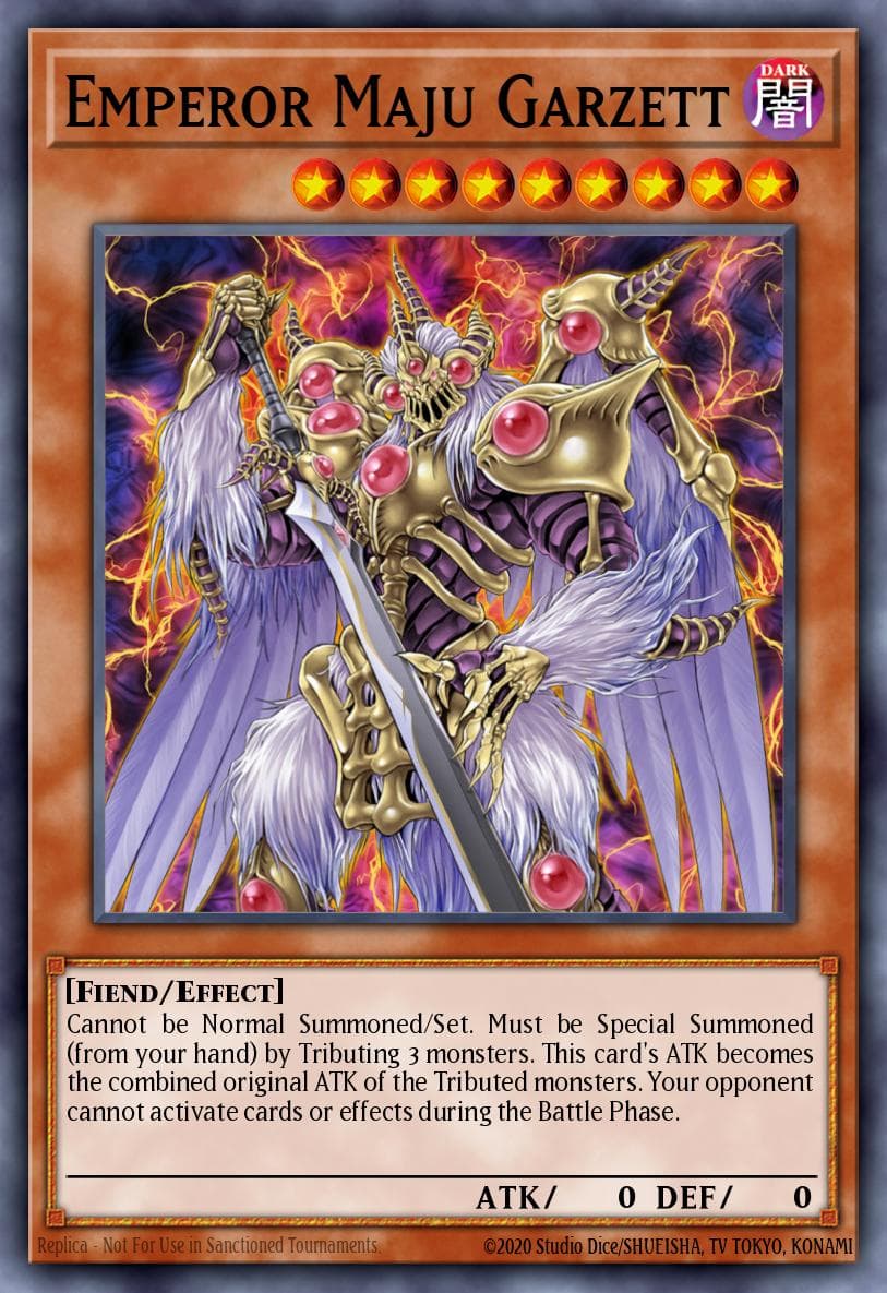 Emperor Maju Garzett — 2020 Tin of Lost Memories Yu-Gi-Oh! card by Studio Dice