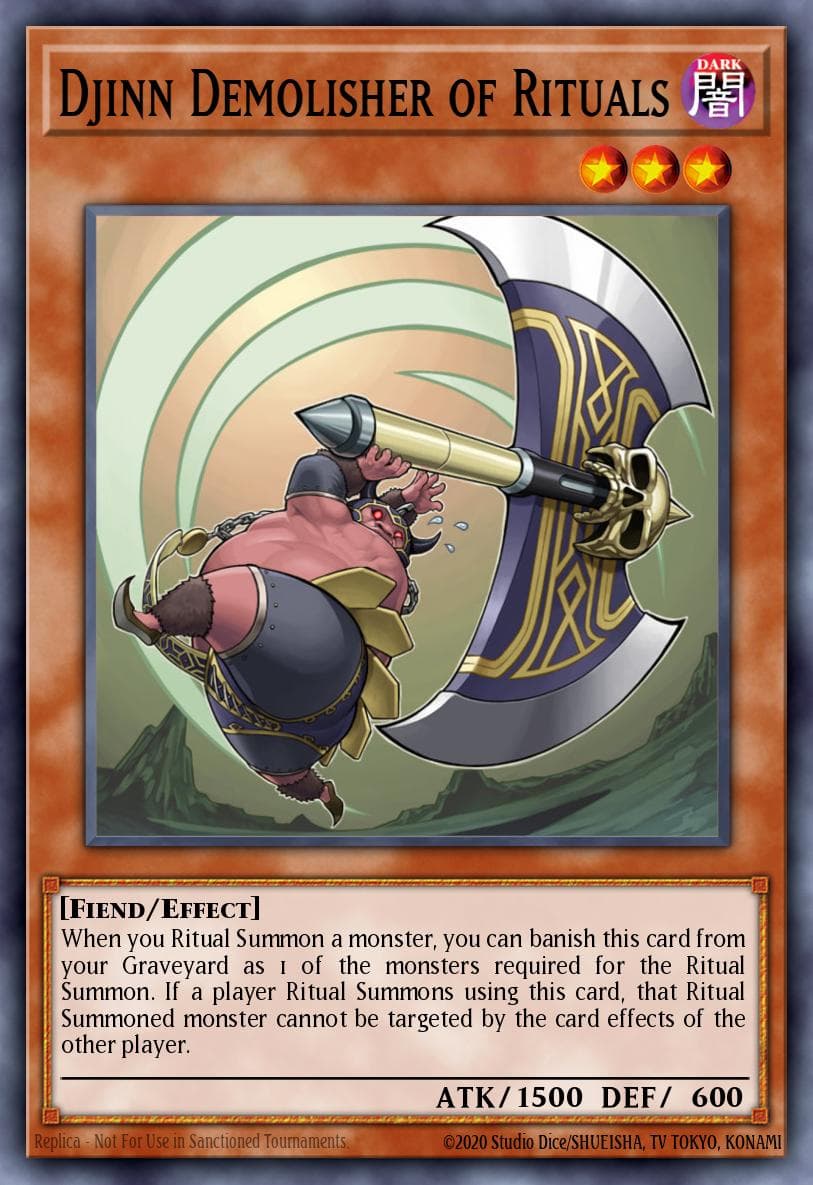 Djinn Demolisher of Rituals — Astral Pack 7 Yu-Gi-Oh! card by KAZUKI TAKAHASHI