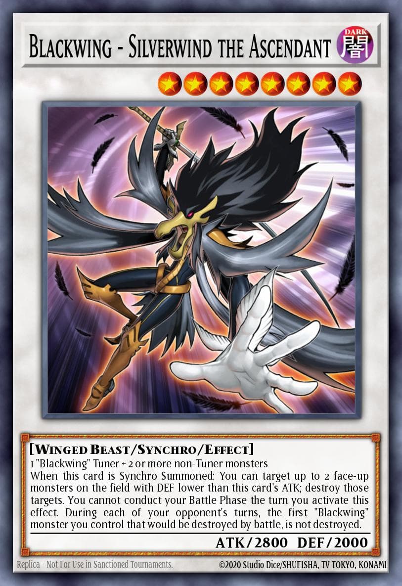 Blackwing - Silverwind the Ascendant — Yu-Gi-Oh! card
