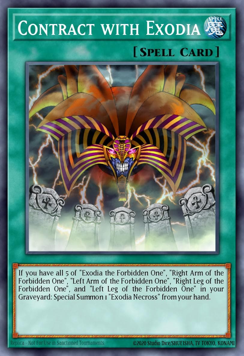 Contract with Exodia — Dark Revelation Volume 1 Yu-Gi-Oh! card by KAZUKI TAKAHASHI