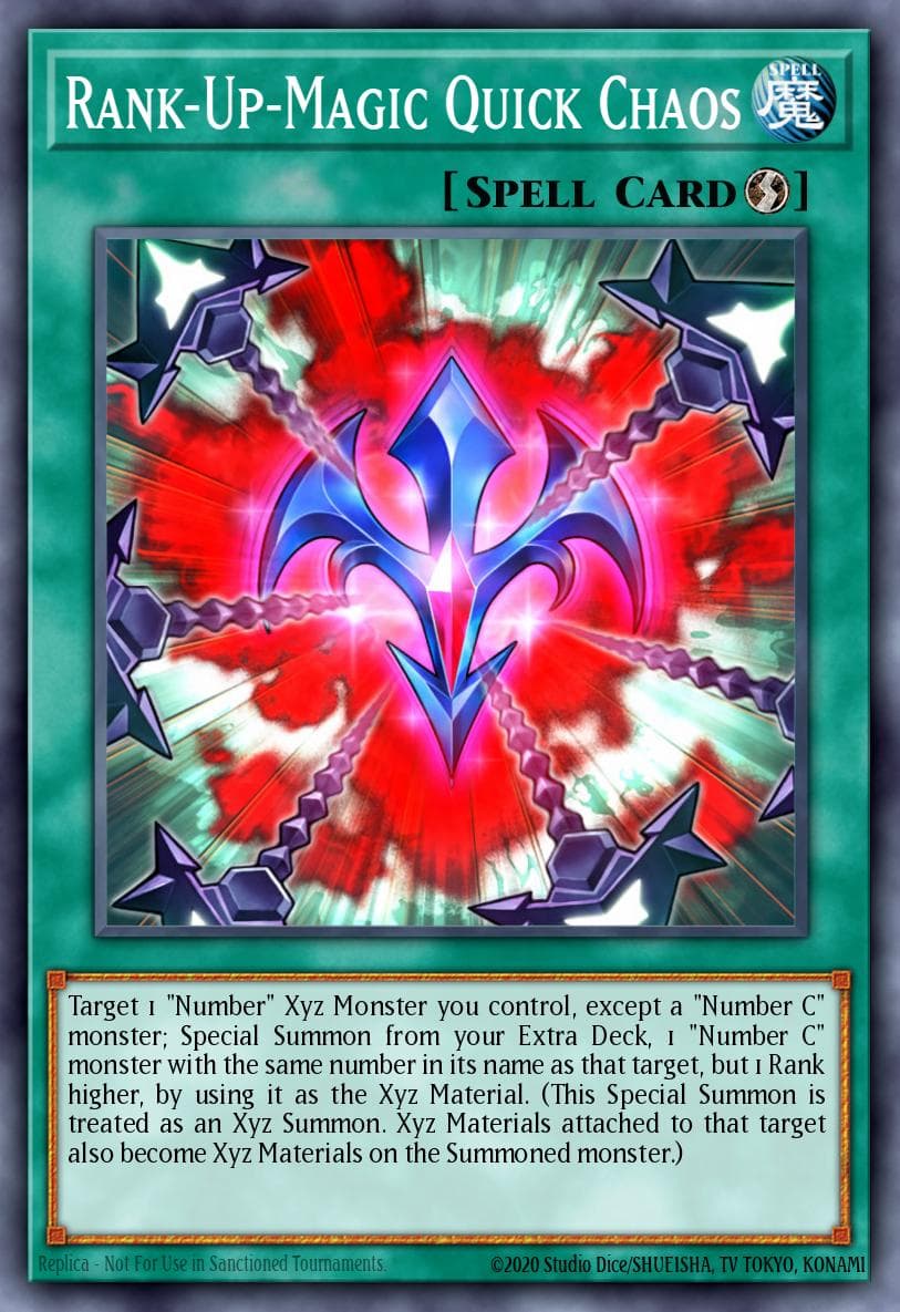 Rank-Up-Magic Quick Chaos — Dragons of Legend Yu-Gi-Oh! card by KAZUKI TAKAHASHI