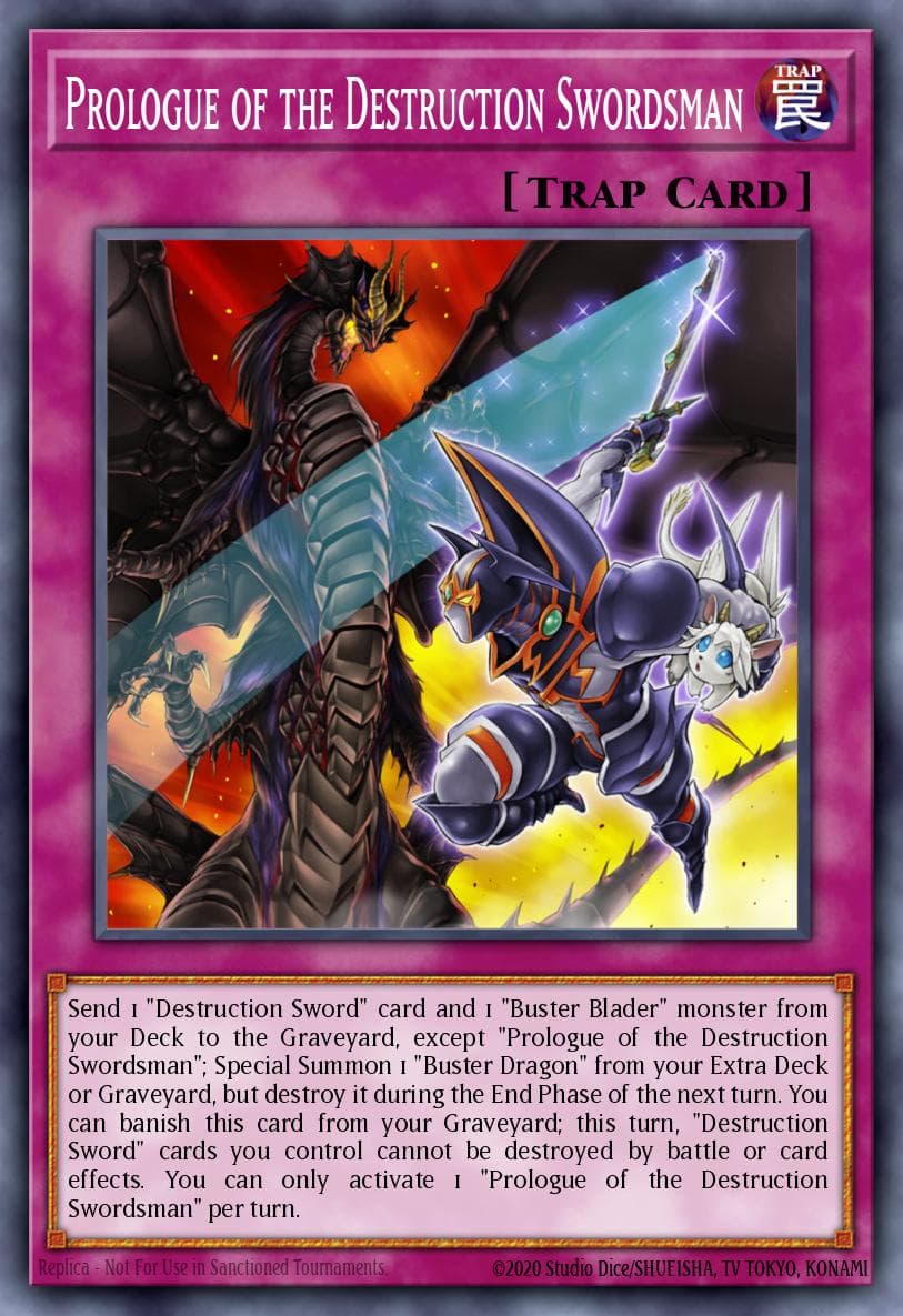 Prologue of the Destruction Swordsman — Maximum Crisis Yu-Gi-Oh! card by KAZUKI TAKAHASHI