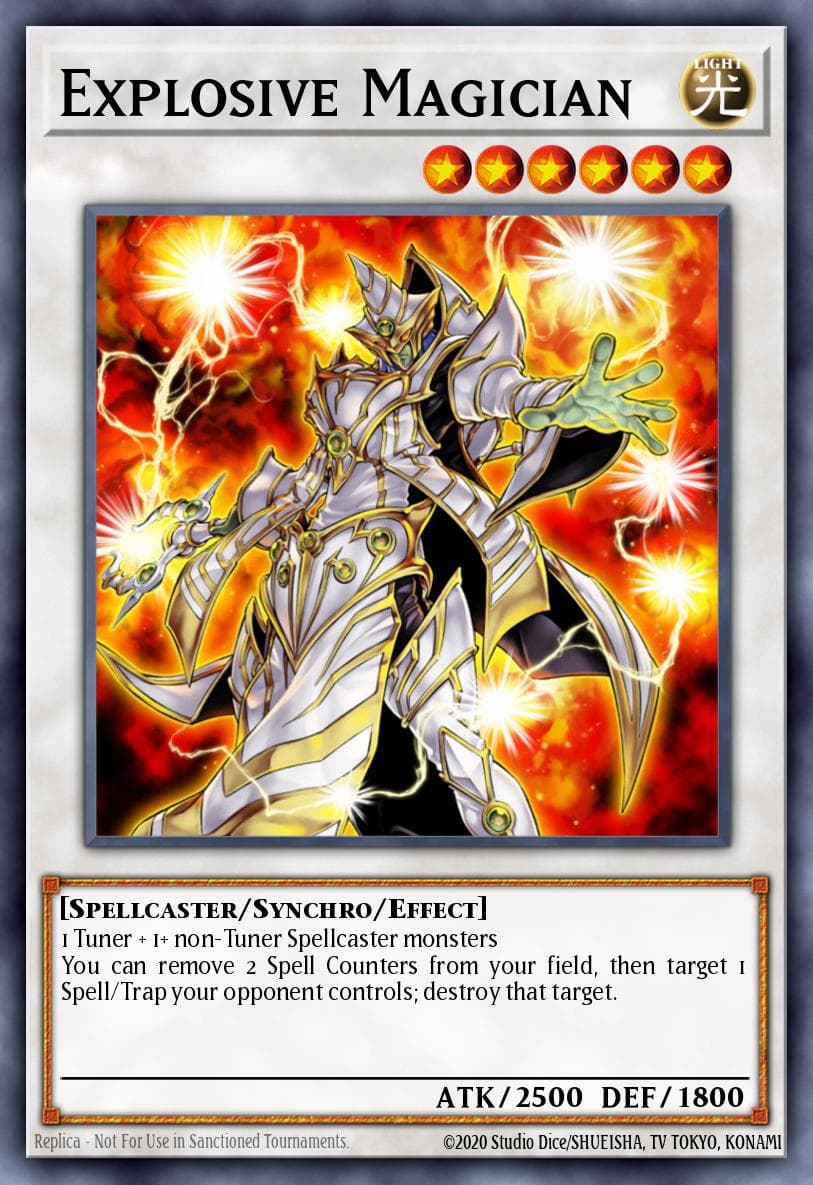 Explosive Magician — Stardust Overdrive Yu-Gi-Oh! card by KAZUKI TAKAHASHI