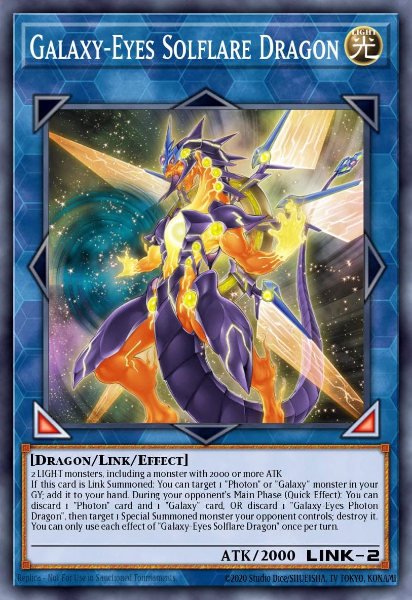 Galaxy-Eyes Solflare Dragon — Soul Fusion Yu-Gi-Oh! card by KAZUKI TAKAHASHI