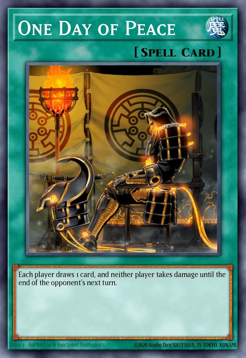 One Day of Peace — OTS Tournament Pack 4 Yu-Gi-Oh! card by KAZUKI TAKAHASHI