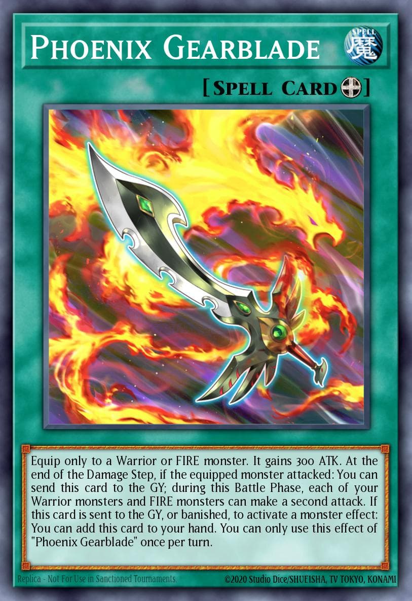 Phoenix Gearblade — Maze of Millennia Yu-Gi-Oh! card by Studio Dice