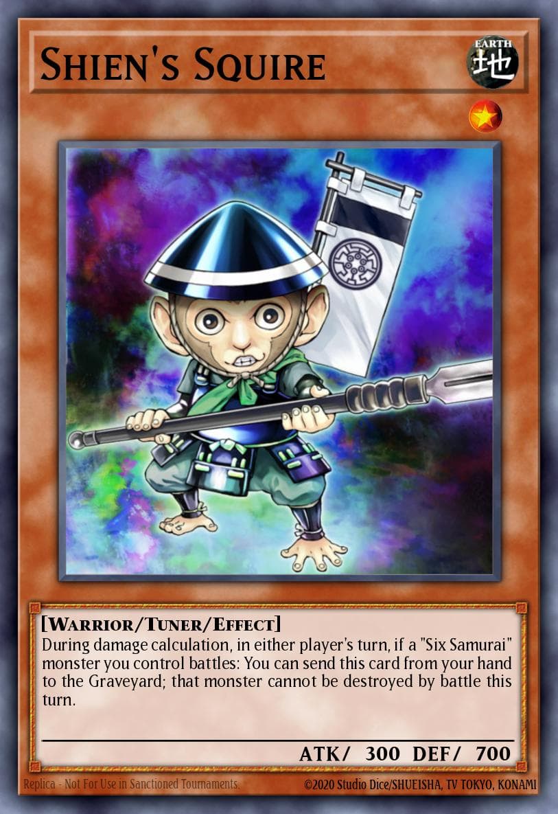 Shien's Squire — Structure Deck: Samurai Warlords Yu-Gi-Oh! card by KAZUKI TAKAHASHI