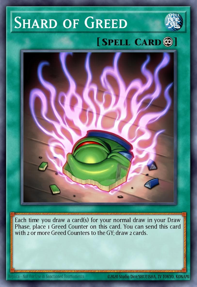 Shard of Greed — Yu-Gi-Oh! card