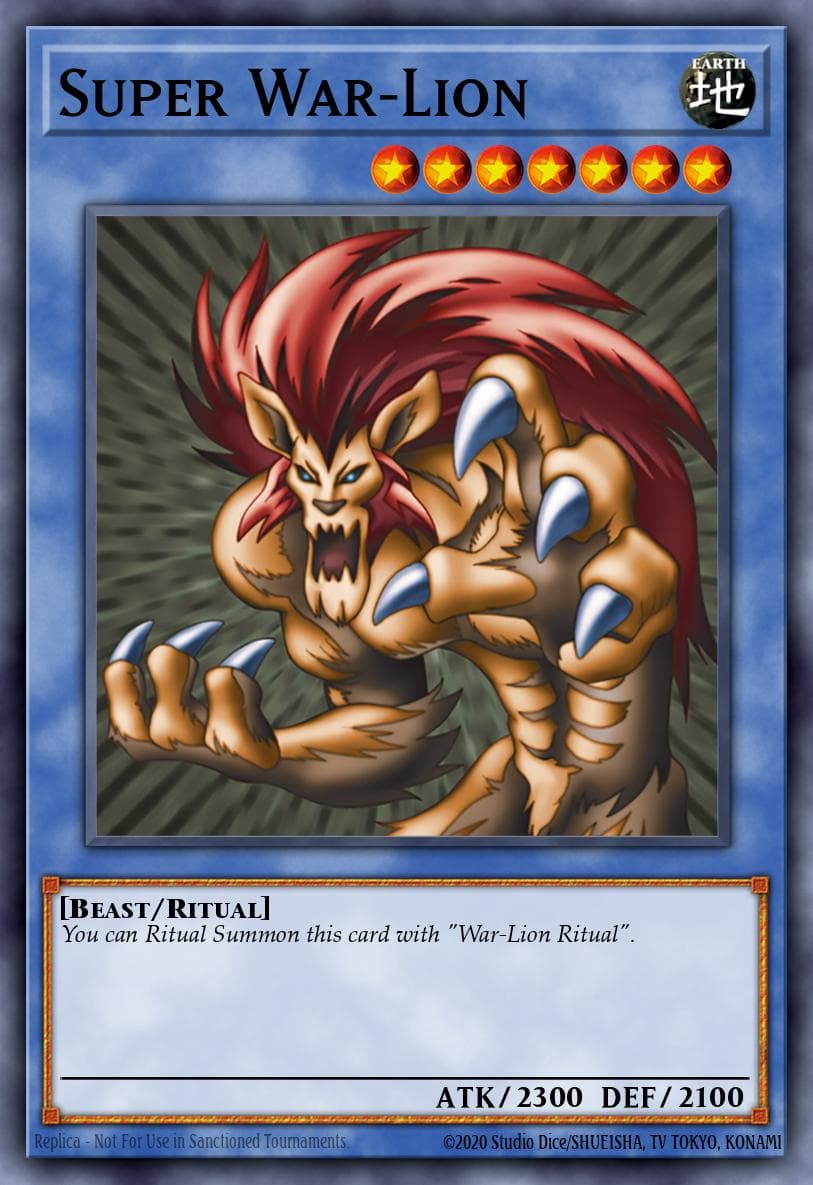 Super War-Lion — Speed Duel: Trials of the Kingdom Yu-Gi-Oh! card by KAZUKI TAKAHASHI