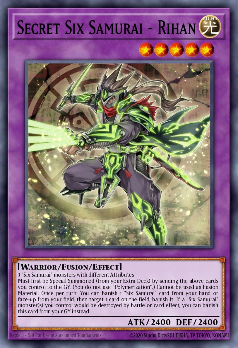 Secret Six Samurai - Rihan — Yu-Gi-Oh! card