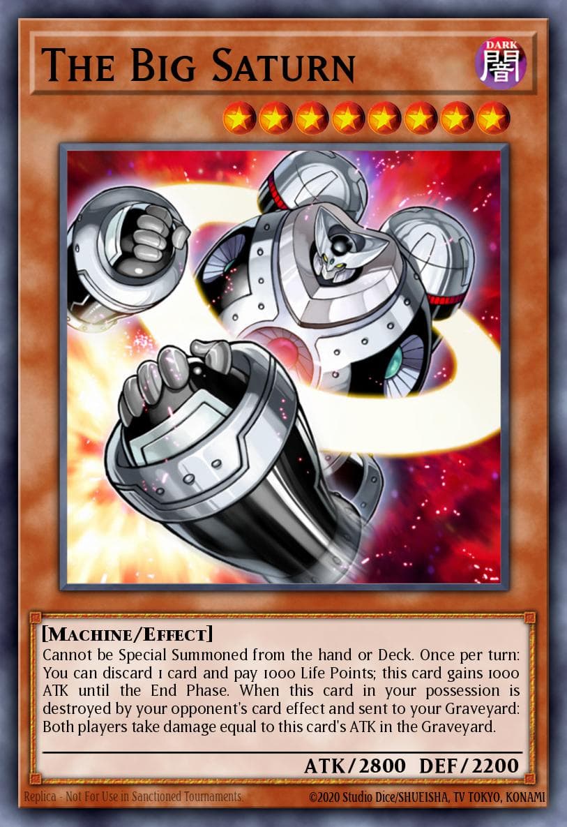 The Big Saturn — Structure Deck: Machina Mayhem Yu-Gi-Oh! card by KANZAKI HIROYUKI