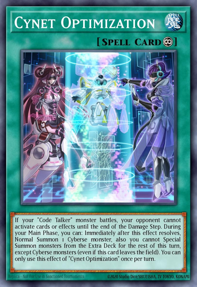 Cynet Optimization — Fists of the Gadgets Yu-Gi-Oh! card by KAZUKI TAKAHASHI