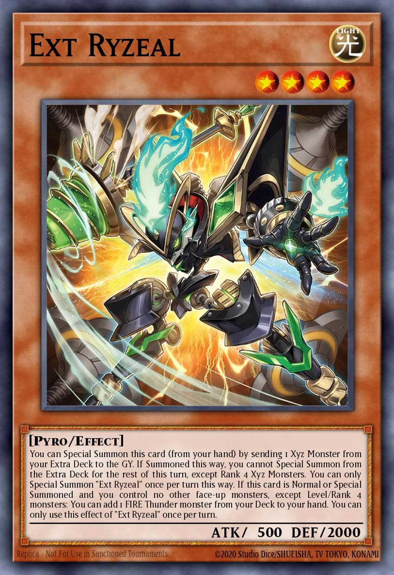 Ext Ryzeal — 2025 Mega-Pack Yu-Gi-Oh! card by Studio DICE / Shizuha
