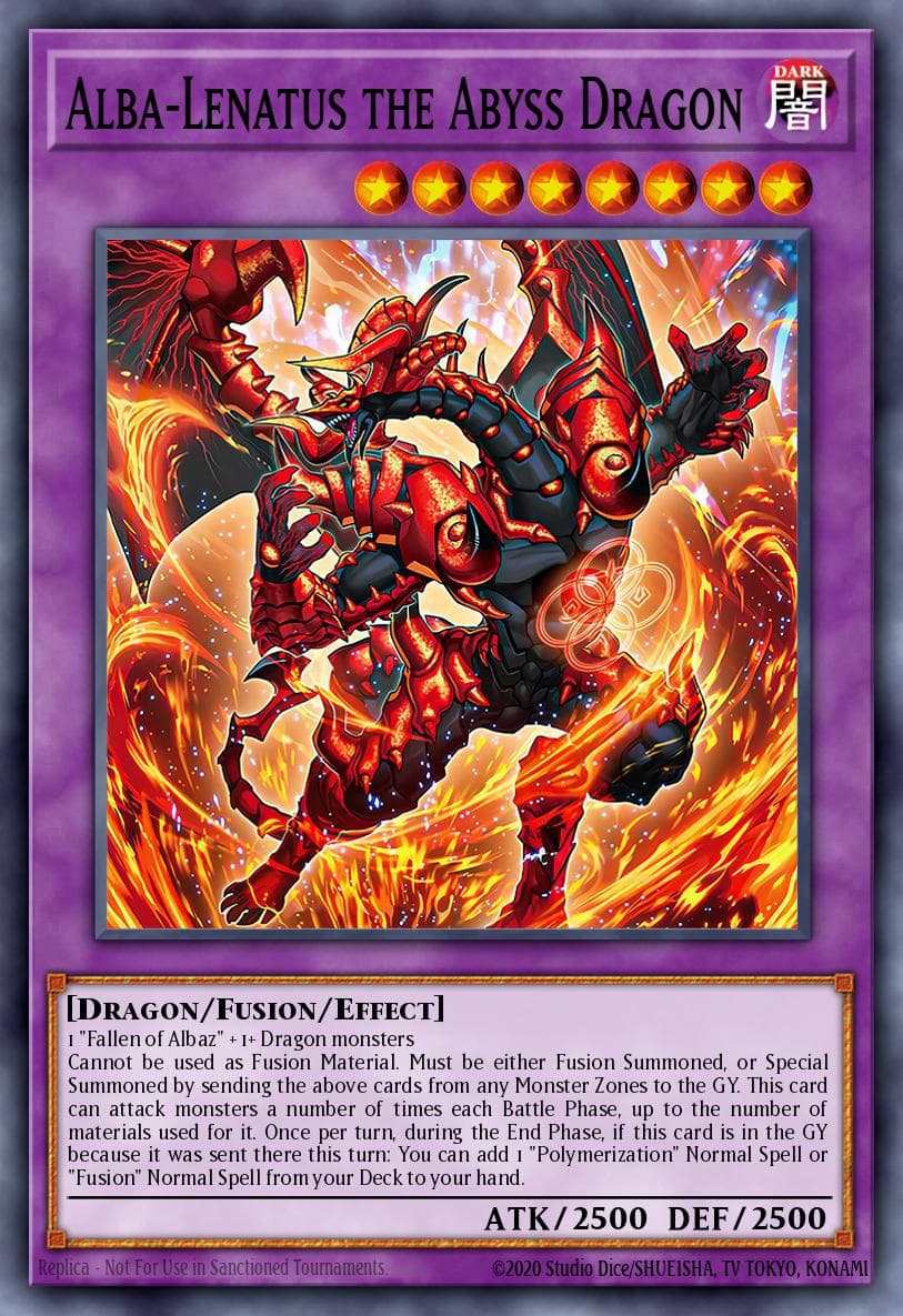 Alba-Lenatus the Abyss Dragon — 25th Anniversary Tin: Dueling Heroes Mega Pack Yu-Gi-Oh! card by Kitazawa Katsuya