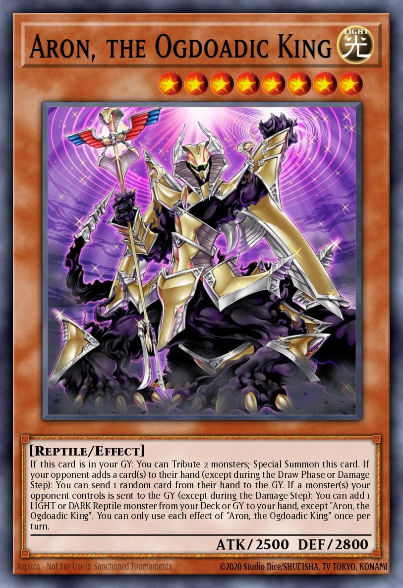 Aron, the Ogdoadic King — Ancient Guardians Yu-Gi-Oh! card by Shueisha, TV Tokyo, Konami