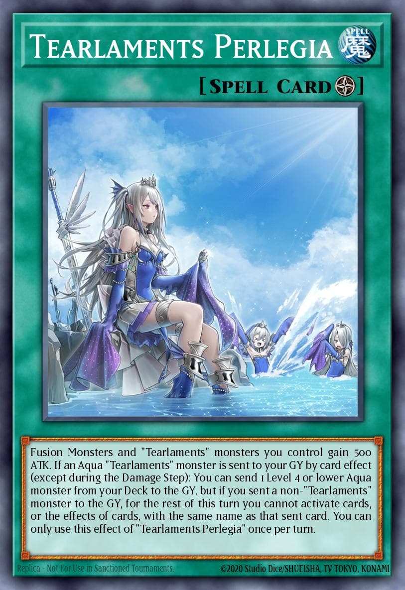 Tearlaments Perlegia — Photon Hypernova Yu-Gi-Oh! card by Studio Dice/SHUEISHA, TV TOKYO, KONAMI