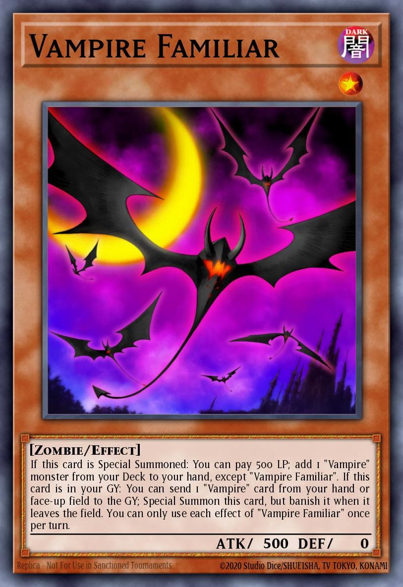Vampire Familiar — Dark Saviors Yu-Gi-Oh! card by KAZUKI TAKAHASHI