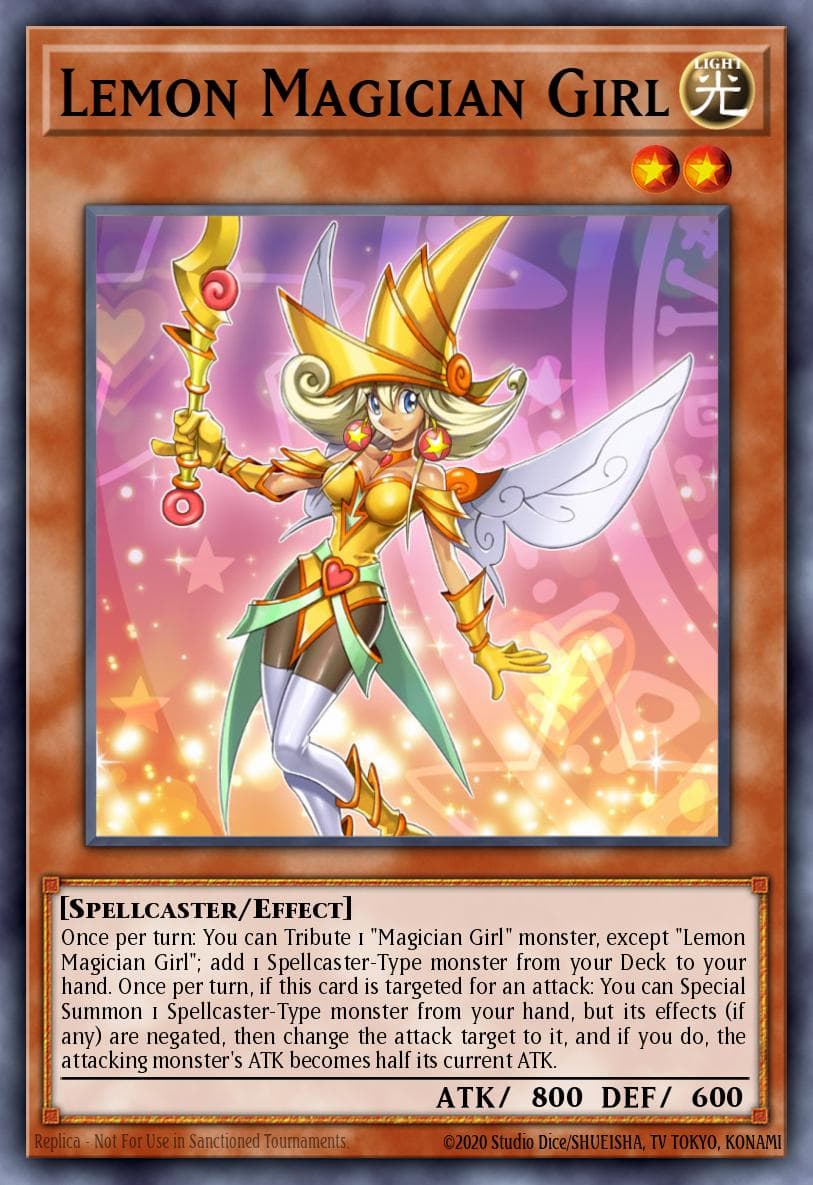 Lemon Magician Girl — The Dark Side of Dimensions Movie Pack: Secret Edition Yu-Gi-Oh! card by KAZUKI TAKAHASHI