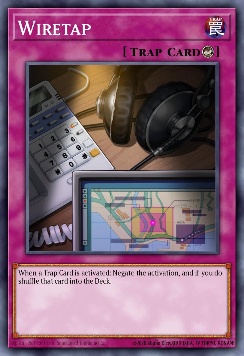 Wiretap — Duel Devastator Yu-Gi-Oh! card by DUDE-EN054