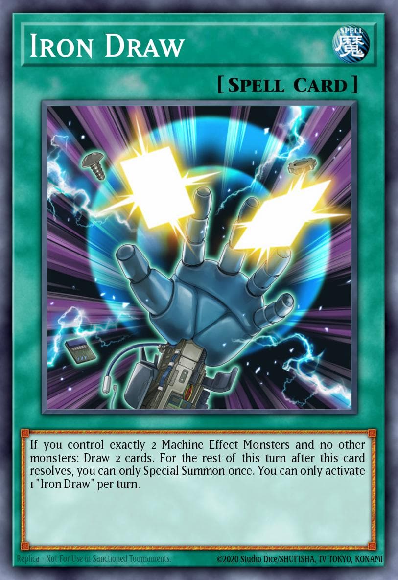 Iron Draw — Battles of Legend: Relentless Revenge Yu-Gi-Oh! card by KAZUKI TAKAHASHI