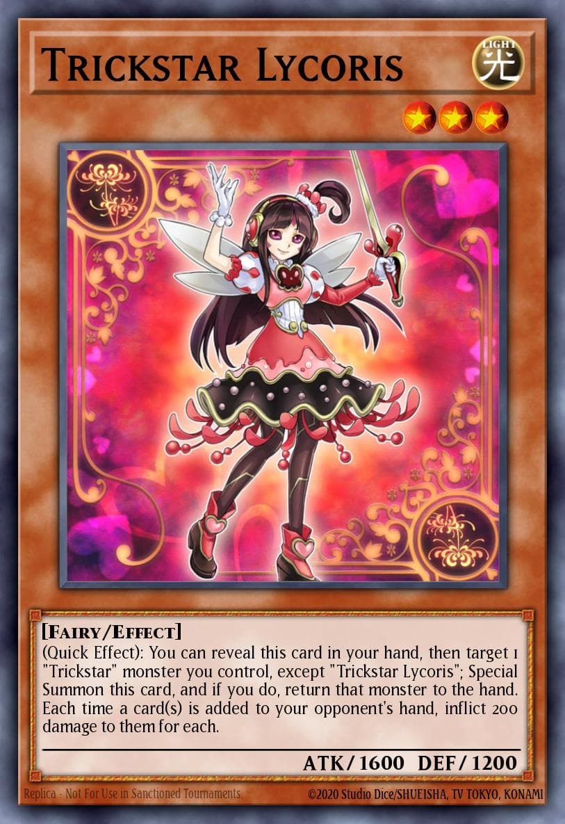 Trickstar Lycoris — Star Pack VRAINS Yu-Gi-Oh! card by KAZUKI TAKAHASHI