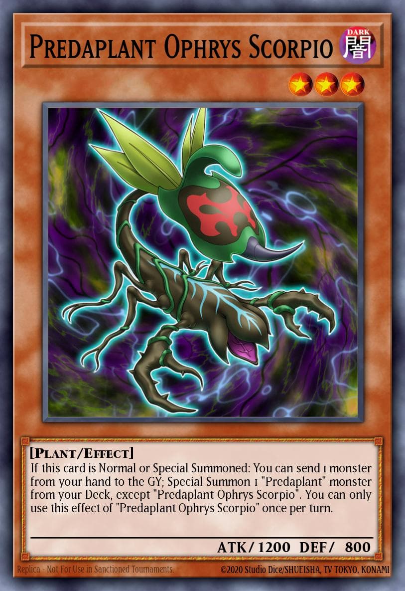 Predaplant Ophrys Scorpio — Yu-Gi-Oh! card